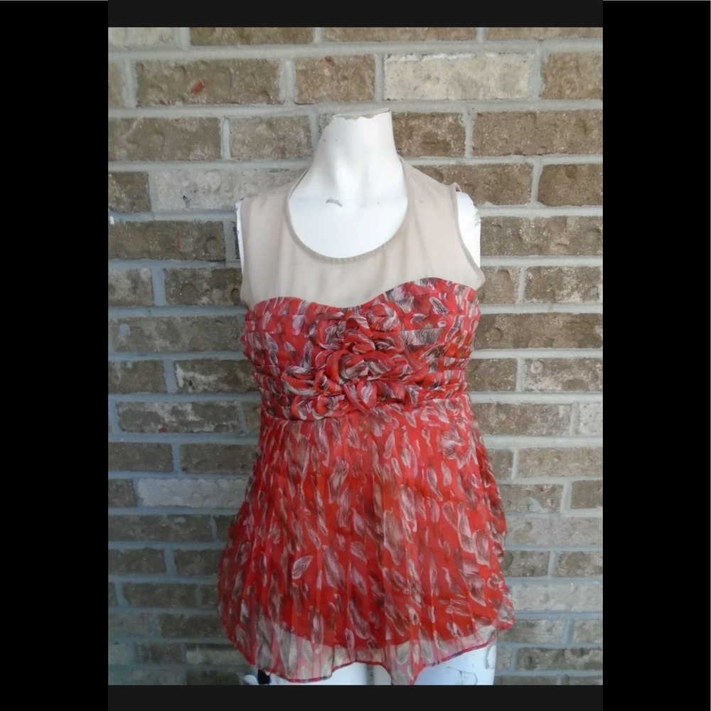 Ark & Co. multi color sleeveless top sz S